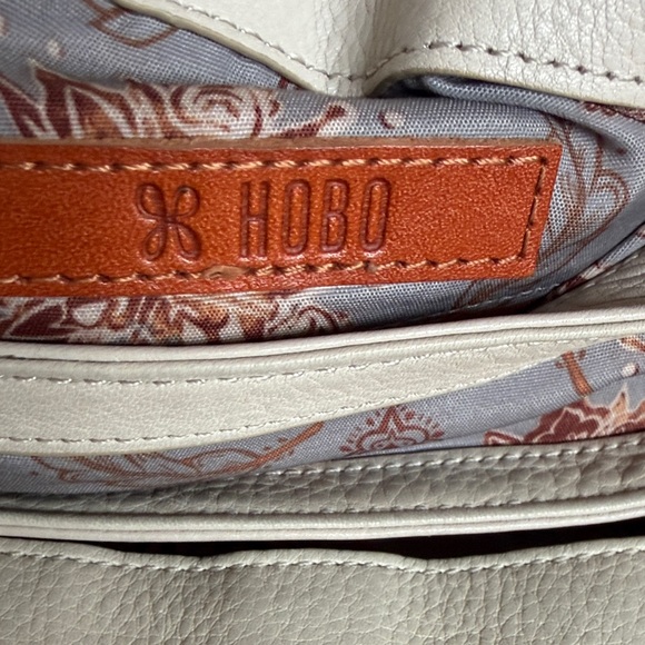 HOBO Cream Leather Crossbody Bag with Fringe - Picture 6 of 9